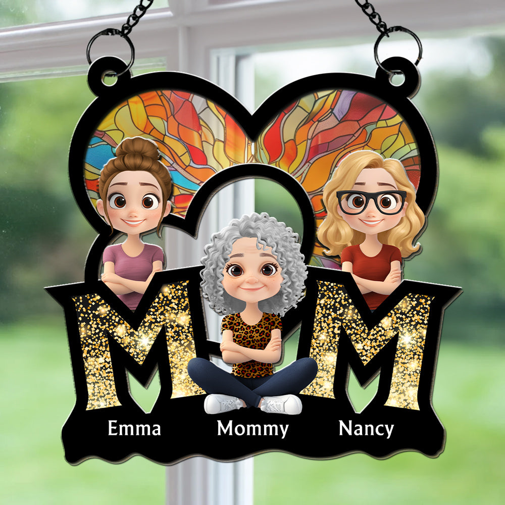 I Love You Mommy - Personalized Custom Suncatcher