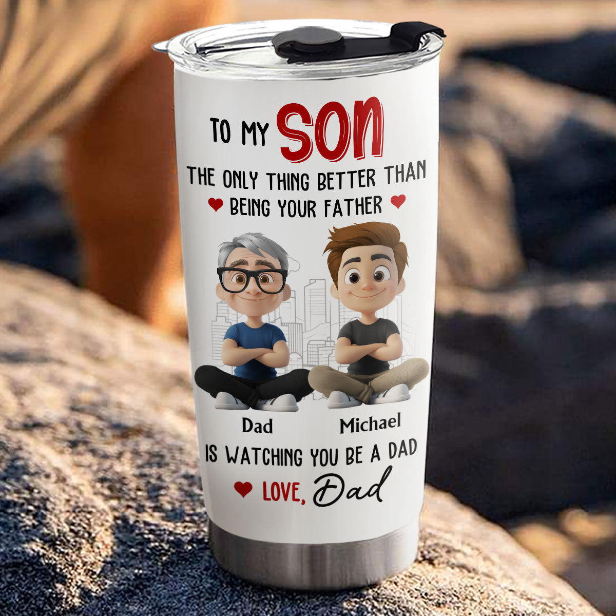 Proud To Watch You Grow - Personalized Custom Tumbler