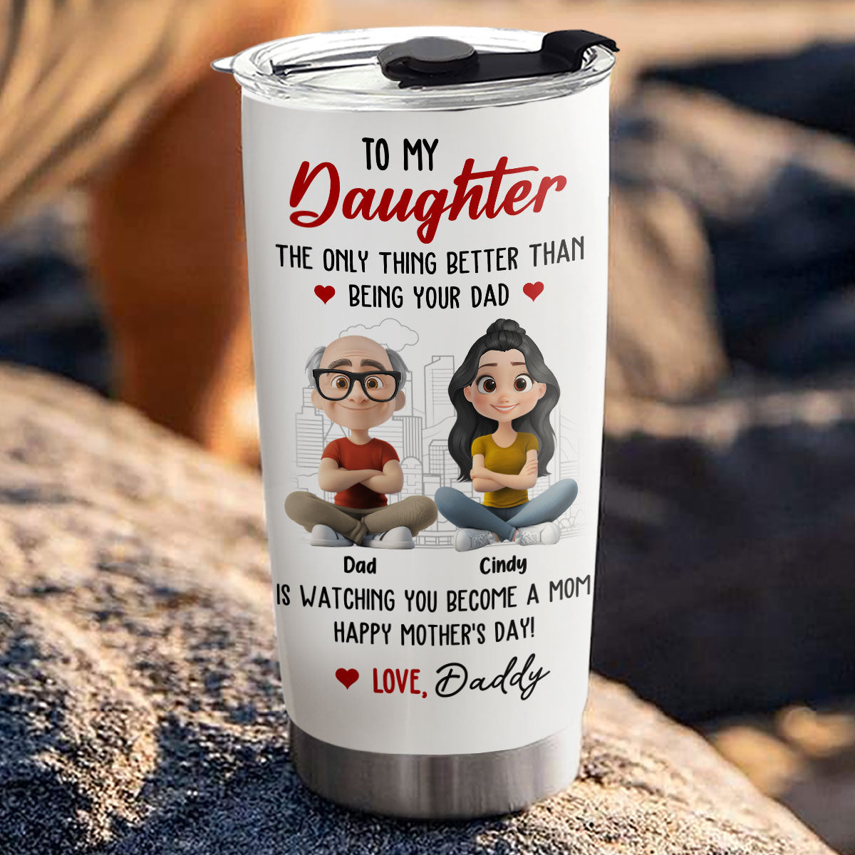 Watching You Become A Mom Is Great - Personalized Custom Tumbler