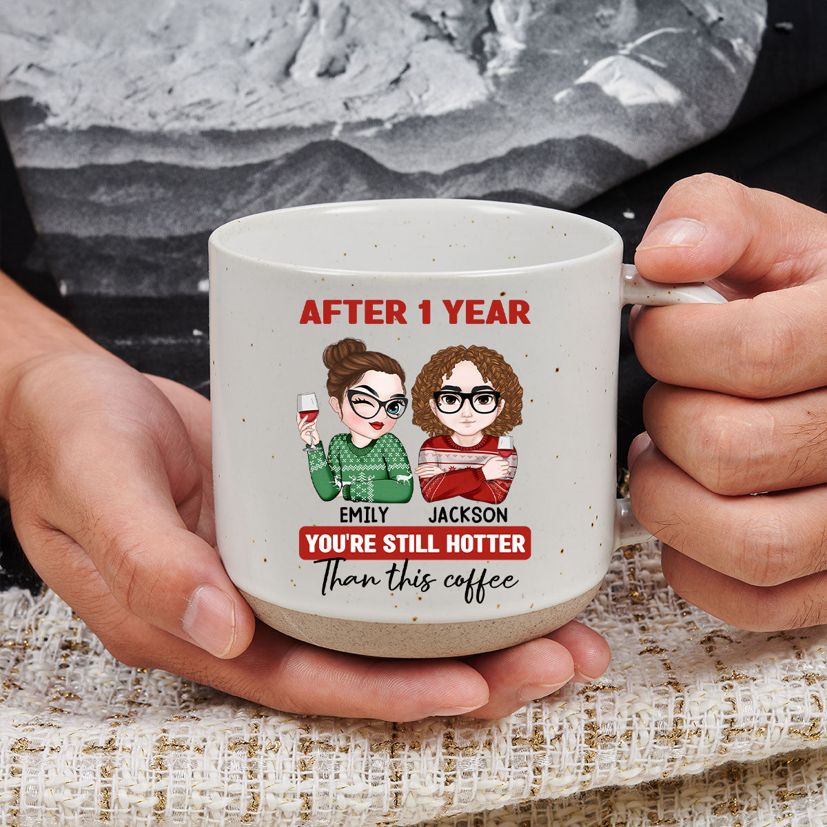 Hotter Than This Coffee - Personalized Custom Pottery Mug