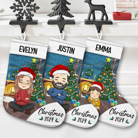 Family Christmas 2024 - Personalized Custom Christmas Stocking
