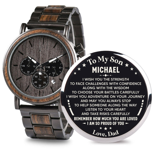 I Am So Proud Of You - Personalized Engraved Wooden Watches GQ026