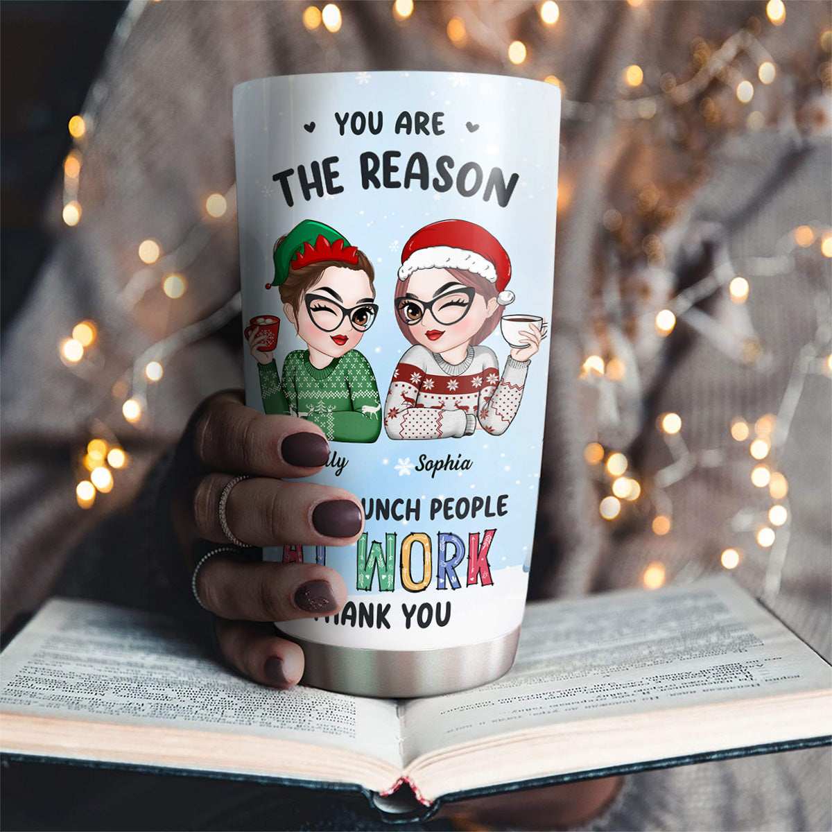 Friendships May Start At The Workplace - Personalized Custom Tumbler