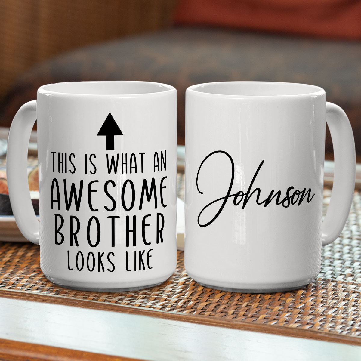 This Is What An Awesome Brother Looks Like - Personalized Custom Coffee Mug