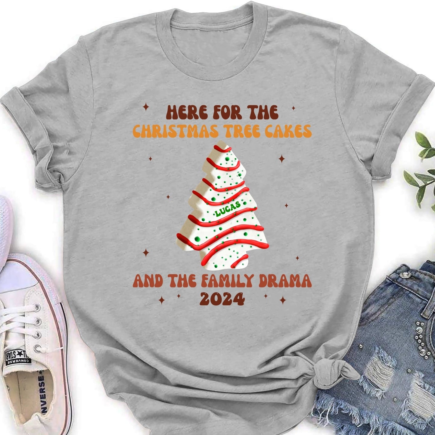 Christmas Tree Cakes And Family Drama - Personalized Custom Shirt