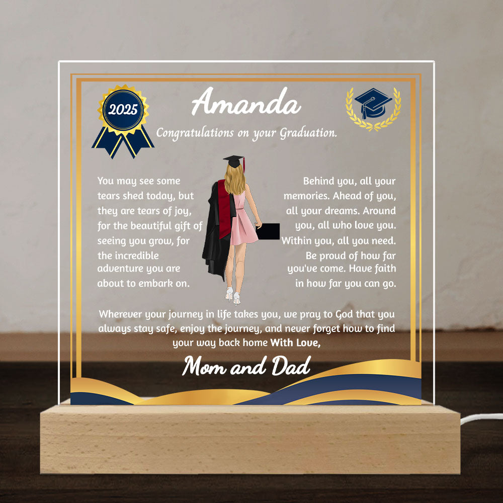 Be Proud Of Your Journey - Personalized Custom LED Light