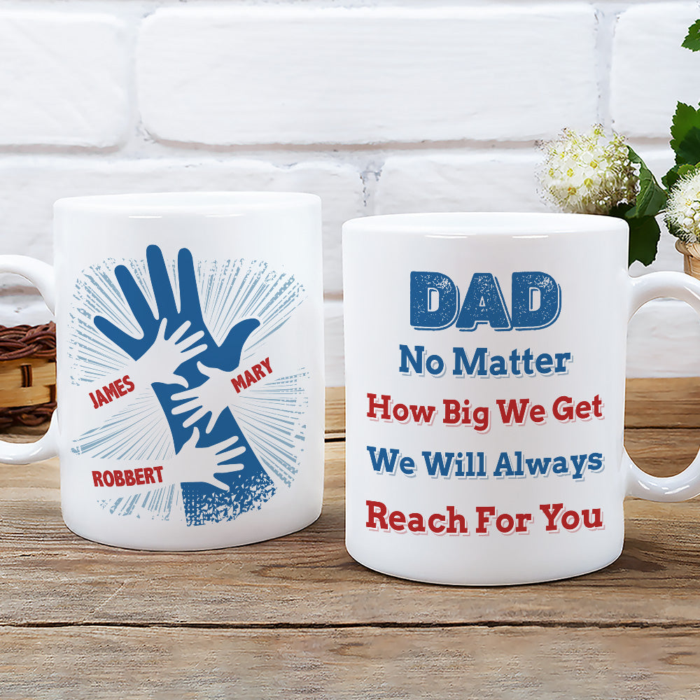 We Hold Our Hands Together And Forever  - Personalized Custom Coffee Mug