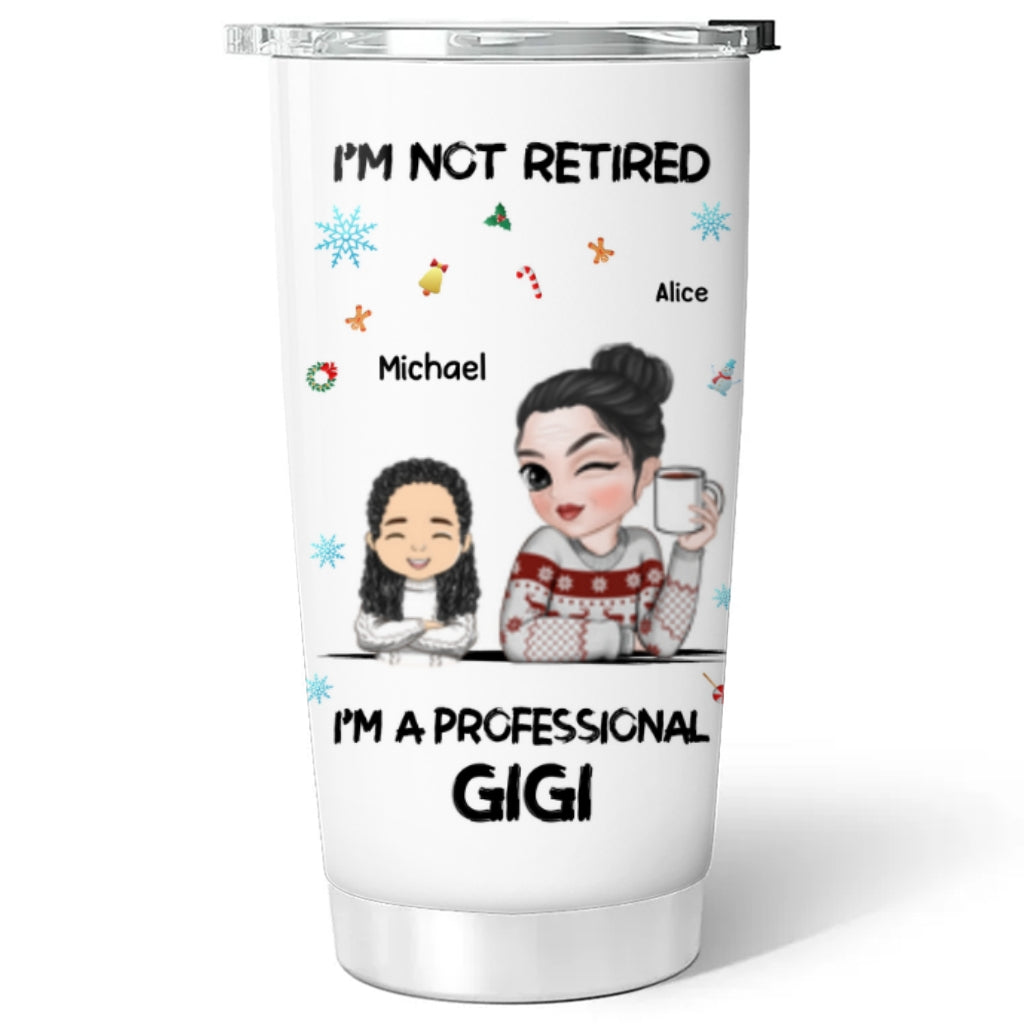 I Am Professional Grandma - Personalized Custom Tumbler