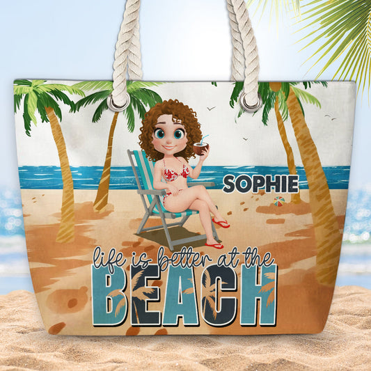 Life Is Better - Personalized Custom Beach Bag
