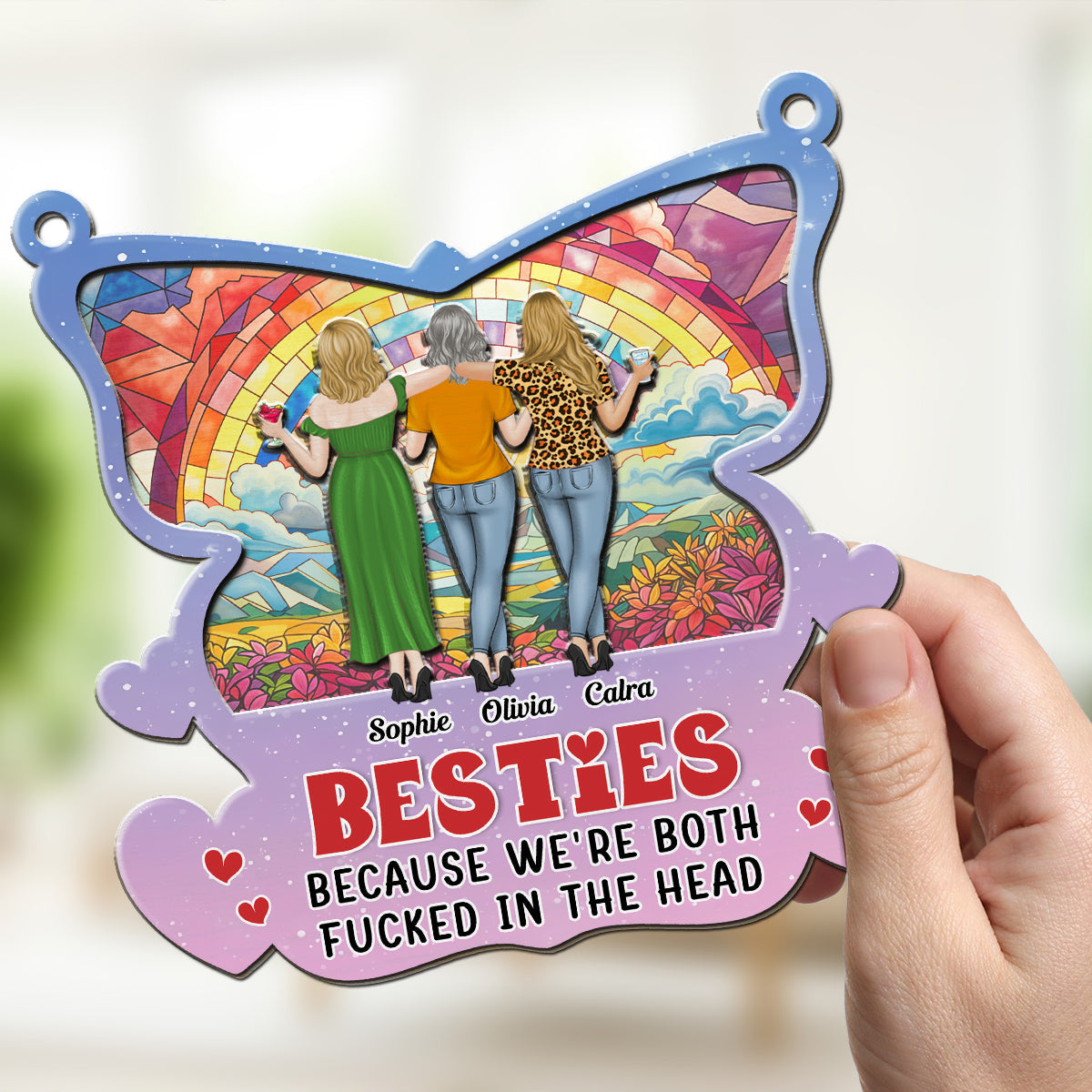 In the Head - Personalized Custom Suncatcher