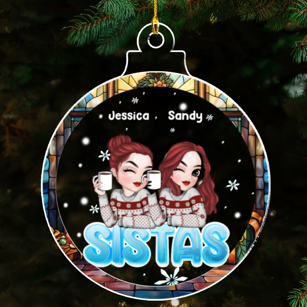 Besties Christmas - Personalized Custom Acrylic Ornament