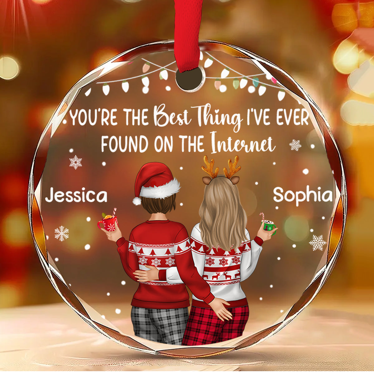 You Are The Best Thing - Personalized Custom Glass Ornament