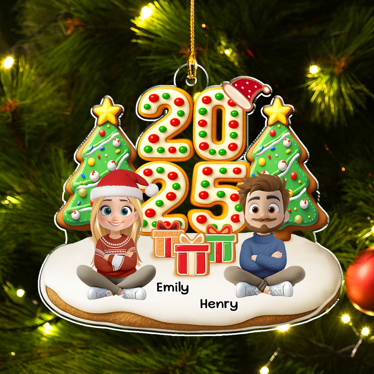 Family Holiday Memories - Personalized Custom Acrylic Ornament
