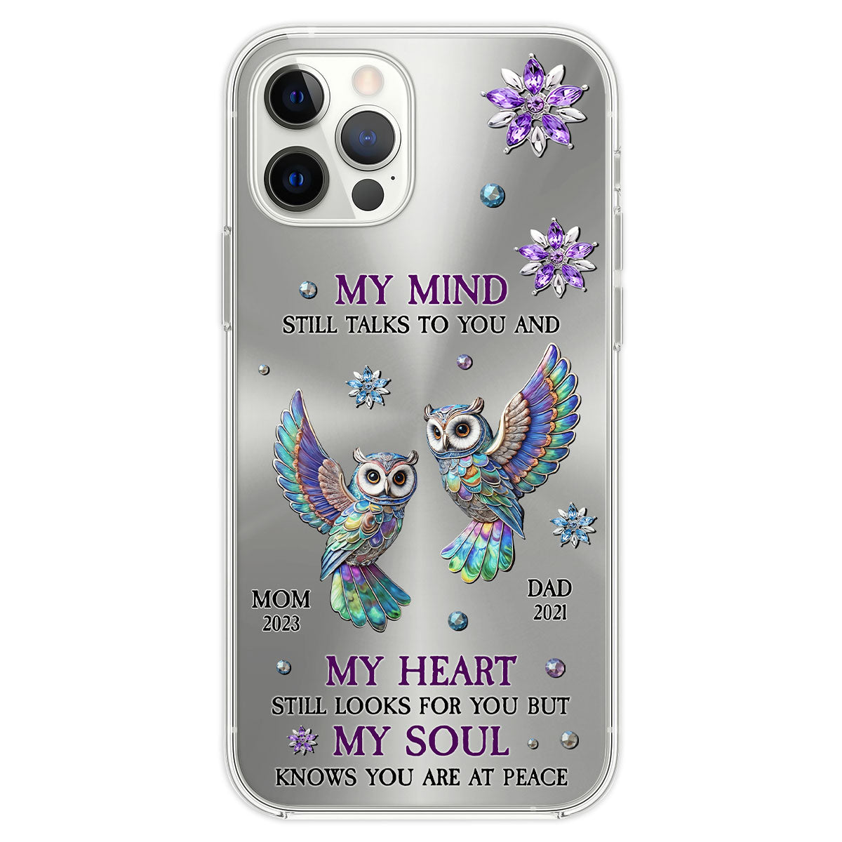 Owl My Mind My Heart My Soul - Personalized Custom Phone Case