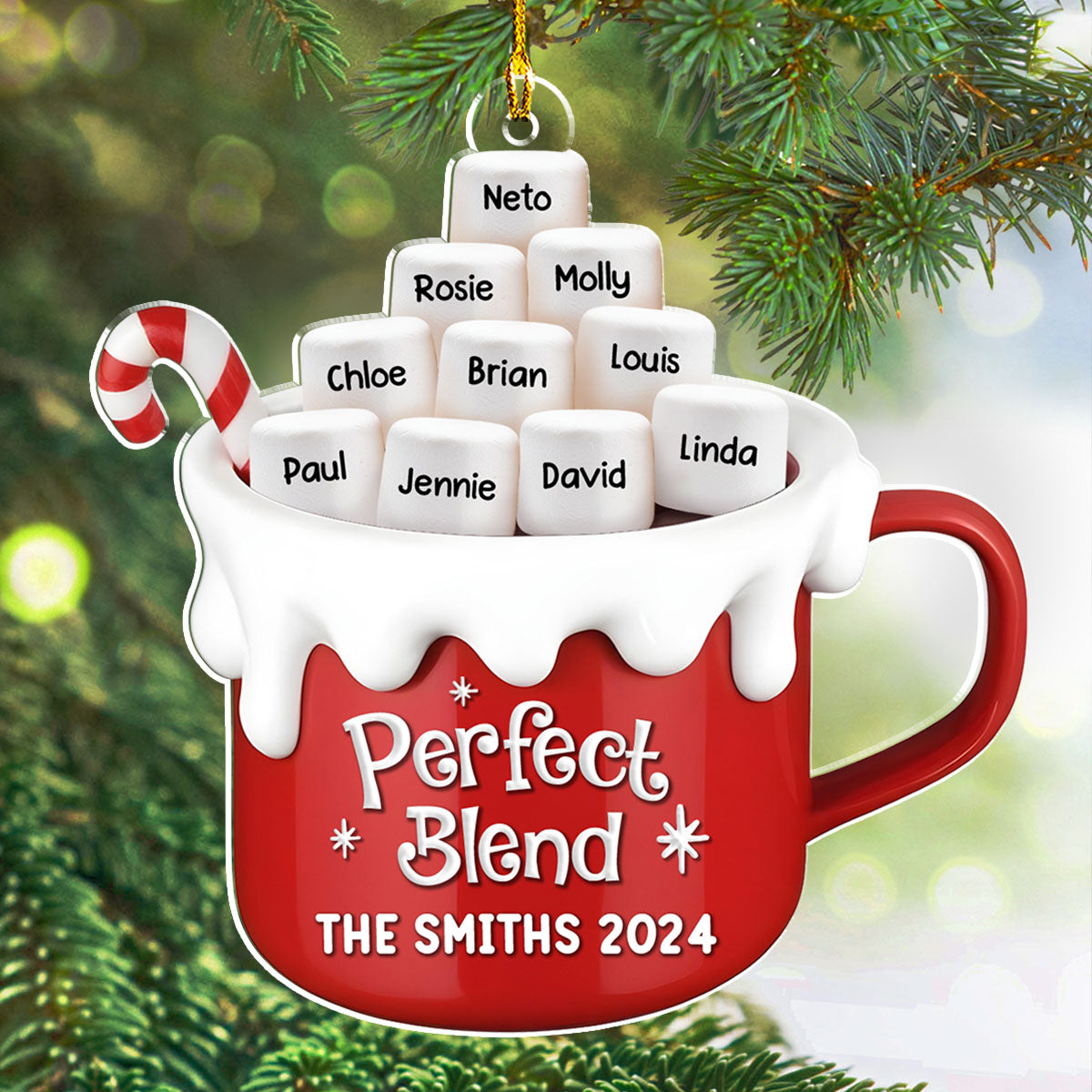 Perfect Blend - Personalized Custom Acrylic Ornament
