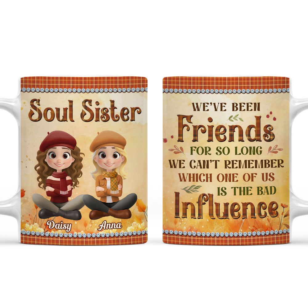 Pumpkin Spice Besties - Personalized Custom Coffee Mug