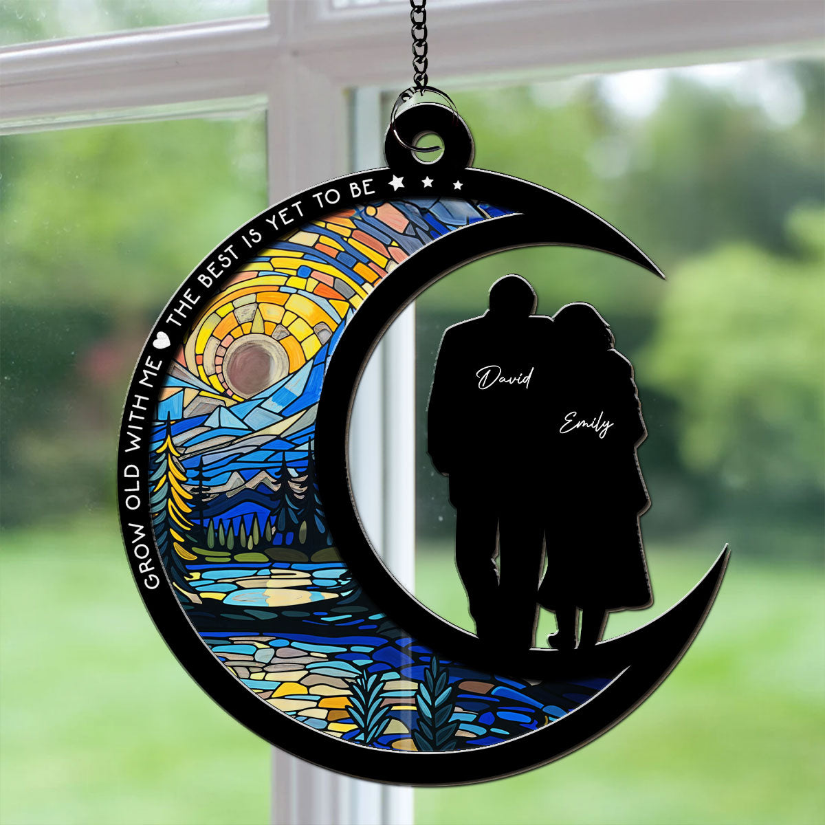 From Our First Kiss Till Our Last Breath - Personalized Custom Suncatcher