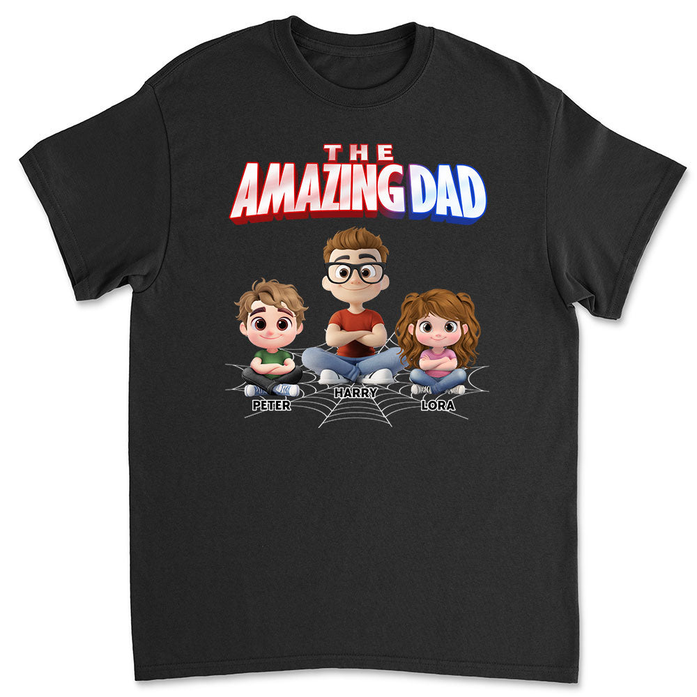 The World Best Amazing Dad - Personalized Custom Shirt