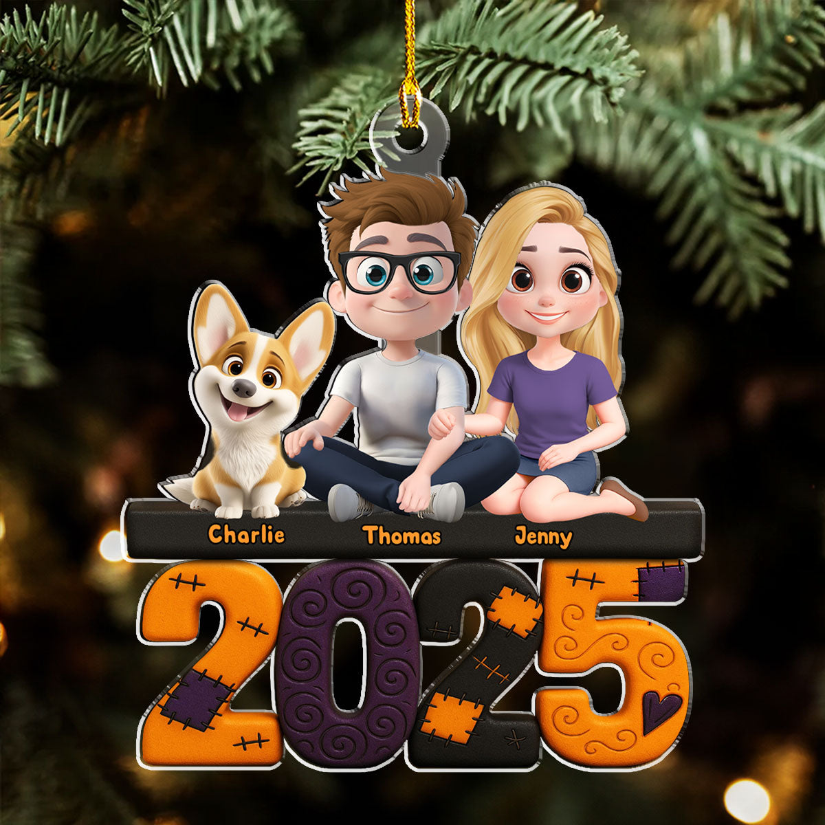 We And Our Dog Creepy - Personalized Custom Acrylic Ornament