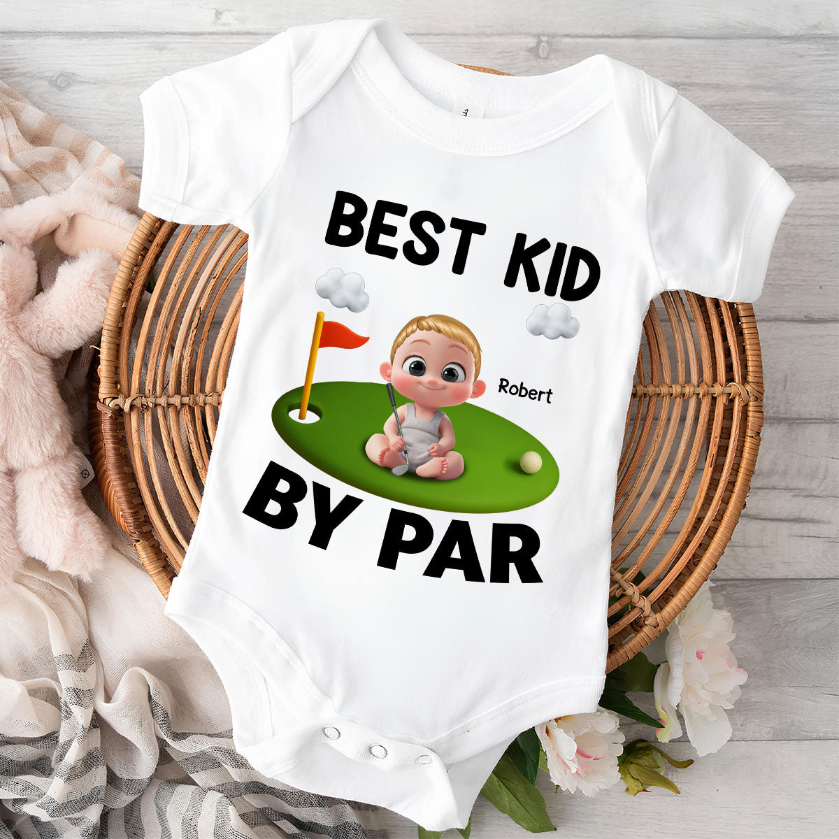Best Dad And Kid By Par - Personalized Custom T-shirt And Onesie