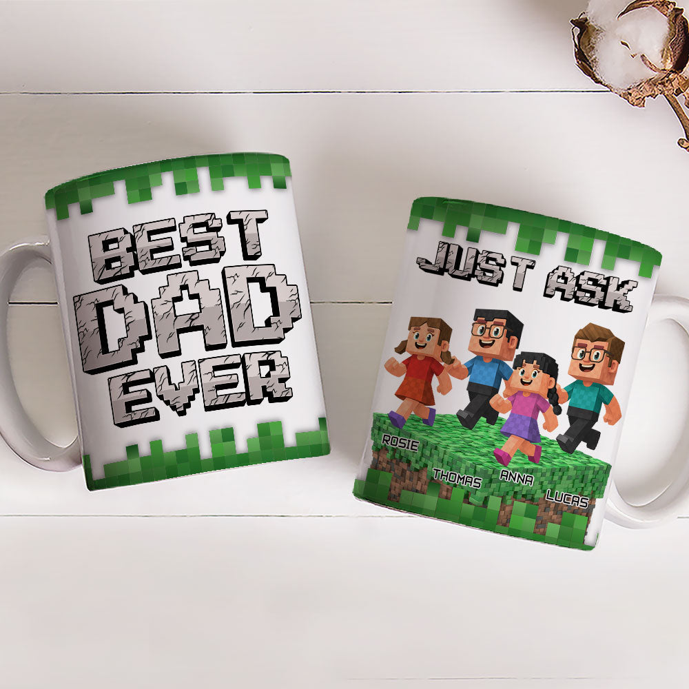Best Papa Ever Ever - Personalized Custom Coffee Mug