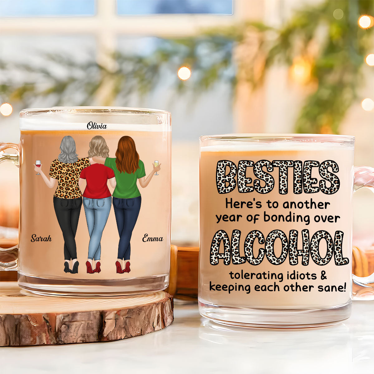 Alcohol Tolerating - Personalized Custom Glass Mug