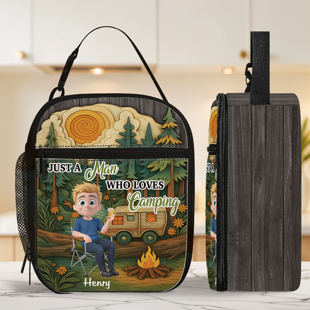 Love Camping - Personalized Custom Insulated Lunch Bag