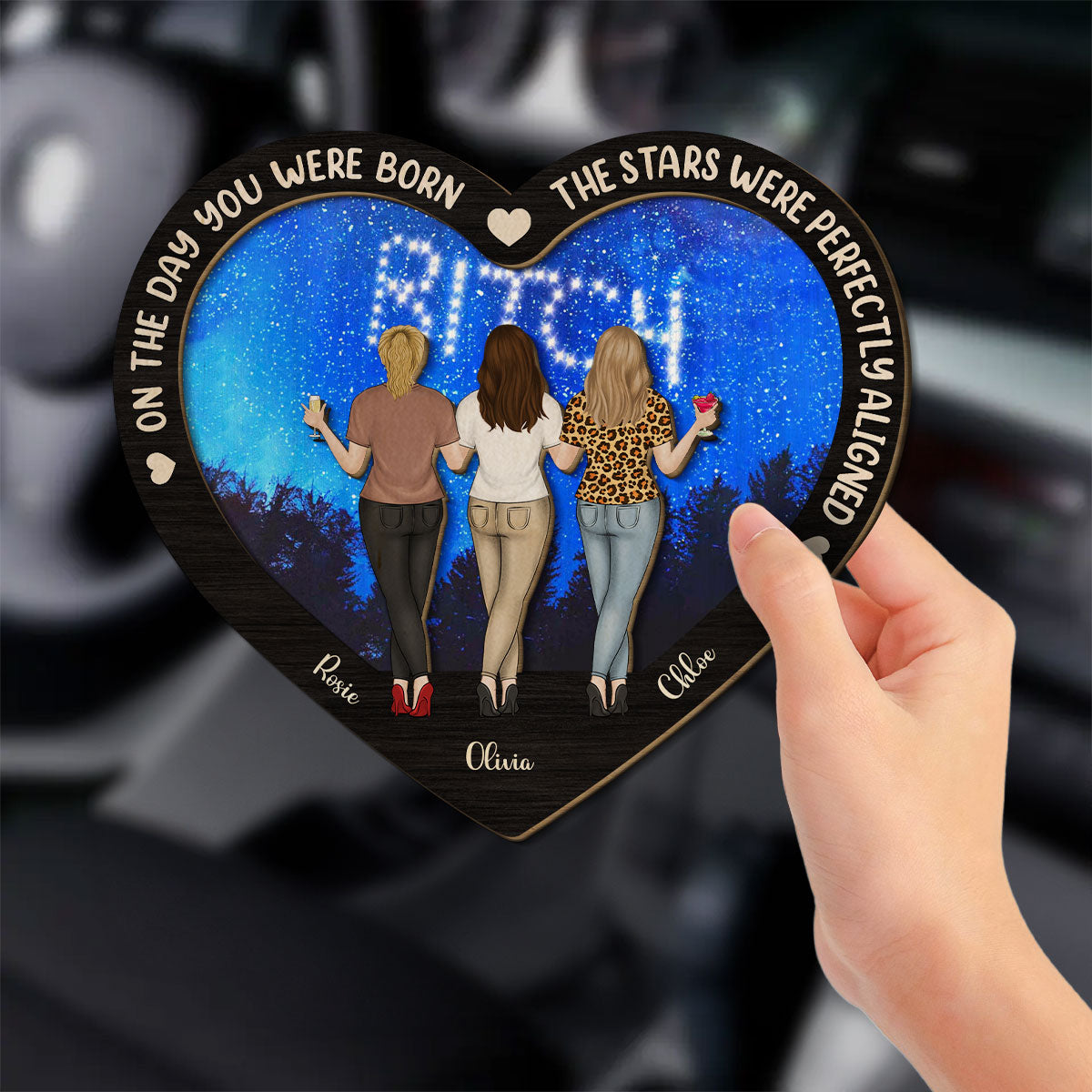 On The Day You Were Born - Personalized Custom Car Visor Clip