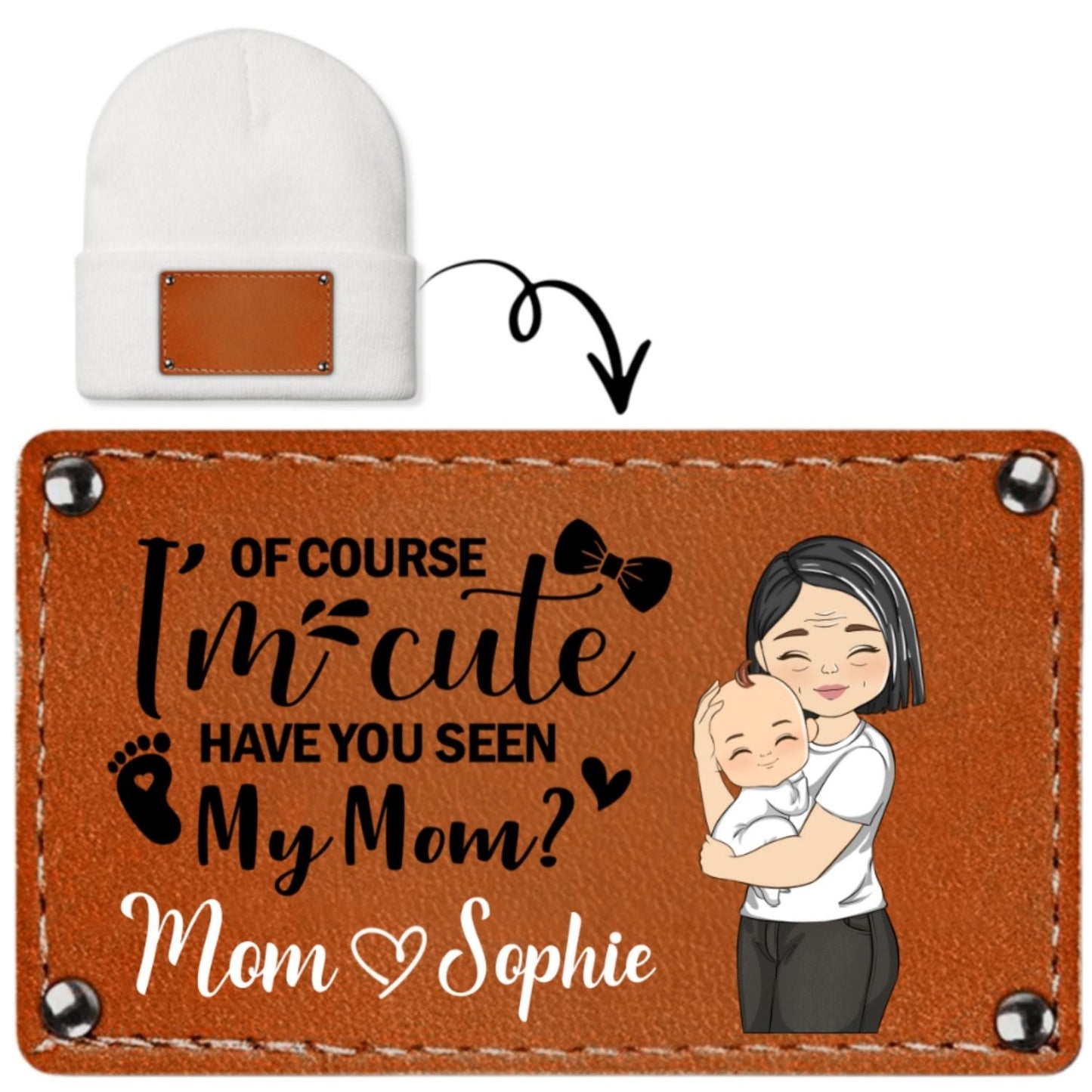 The Cutest Baby - Personalized Custom Beanie