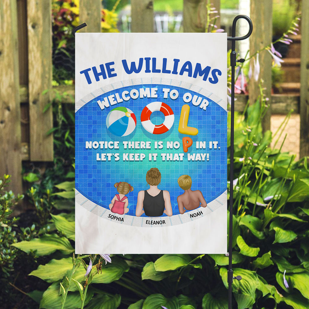 We Are In The Pool - Personalized Custom Flag