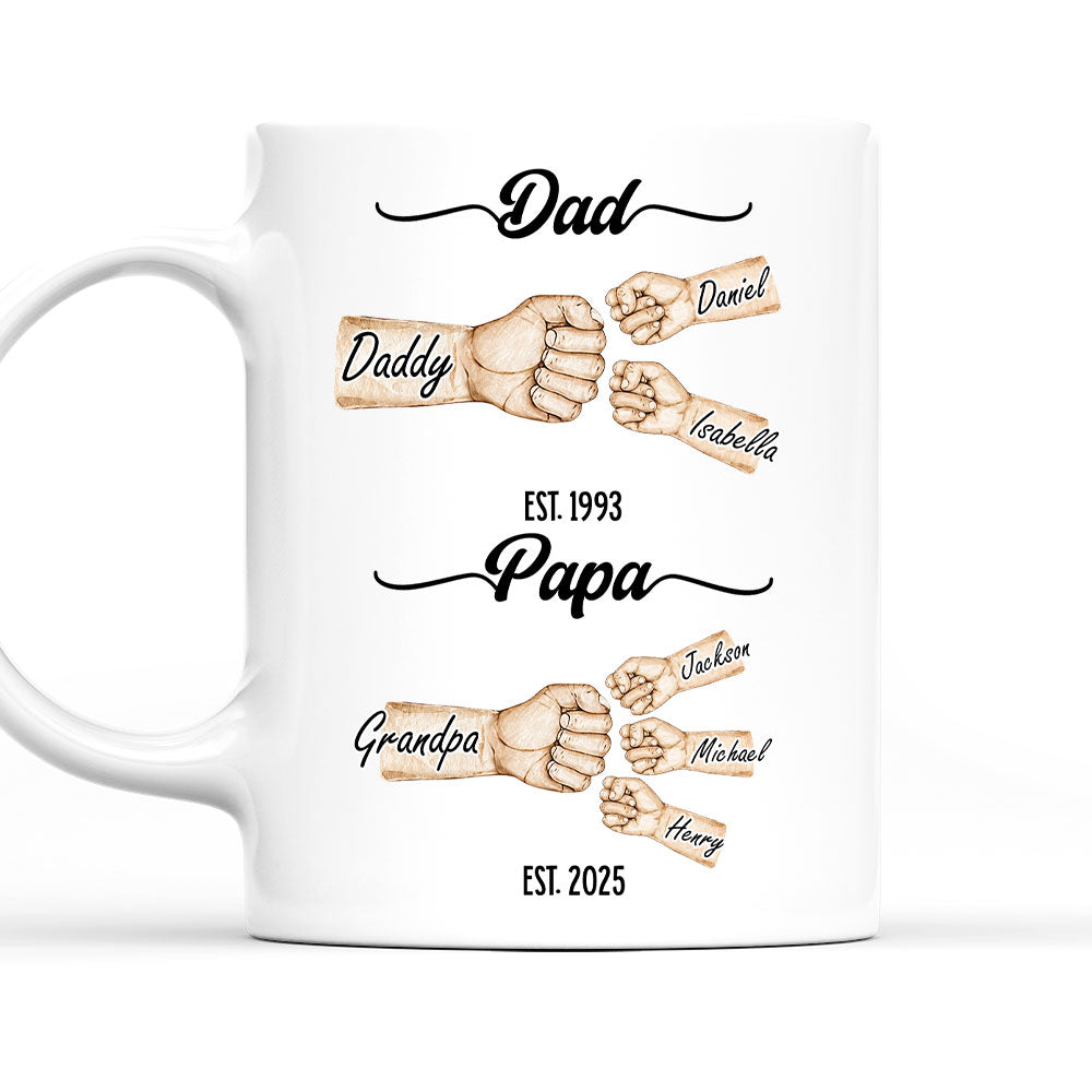 Love Grows With Every Year - Personalized Custom Coffee Mug