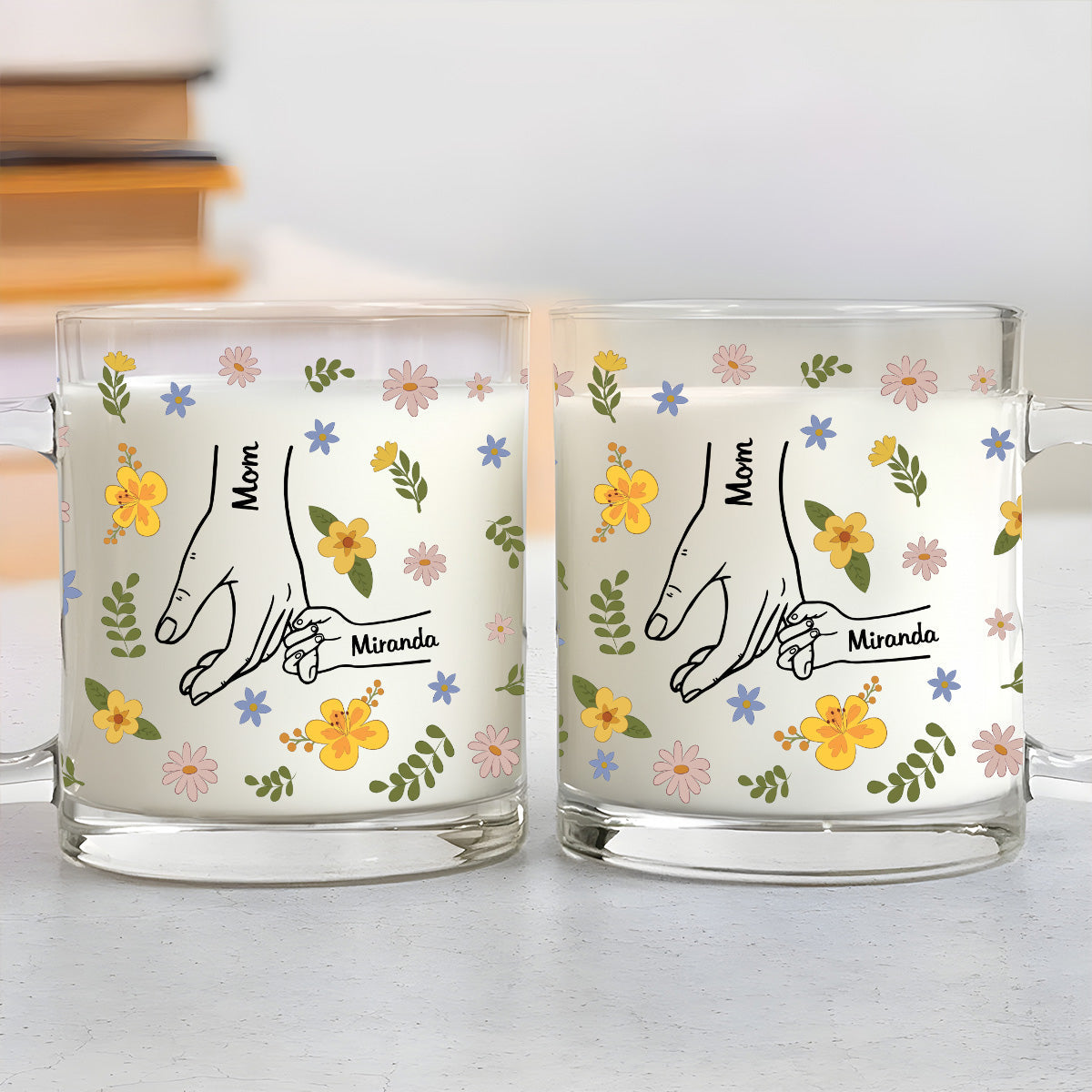 You Hold Our Hearts - Personalized Custom Glass Mug