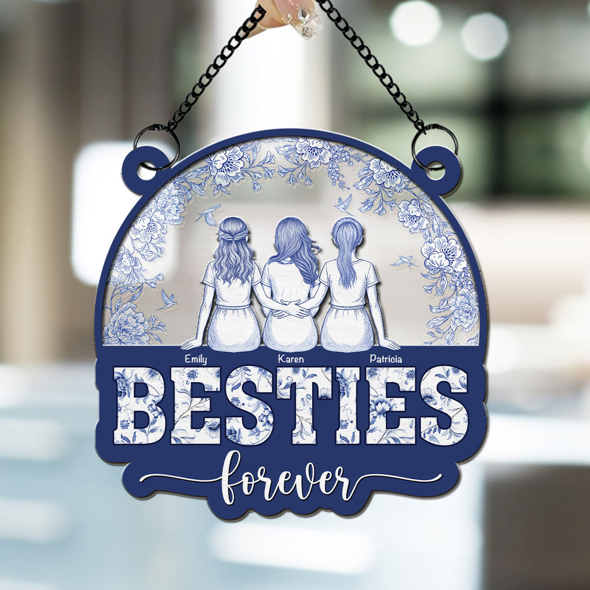 Forever Soul Bestie - Personalized Custom Suncatcher