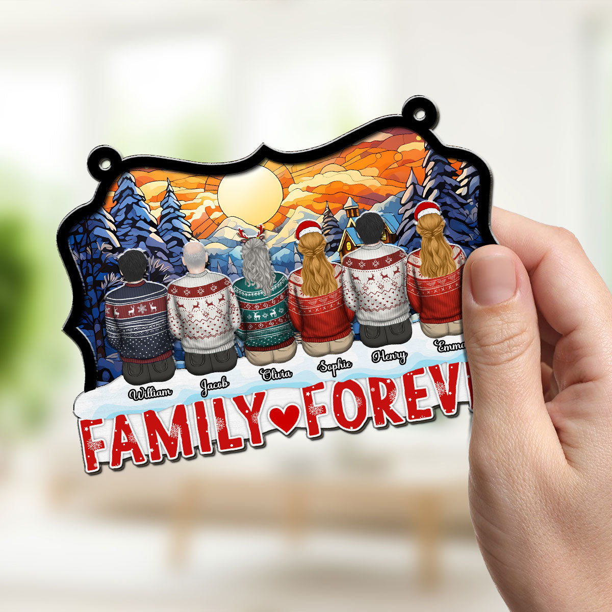 Together For A Lifetime - Personalized Custom Suncatcher