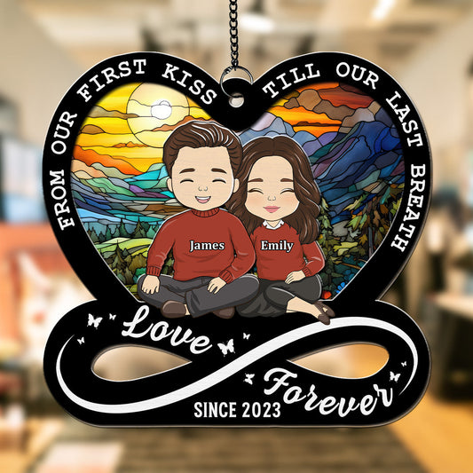 Love Forever - Personalized Custom Suncatcher