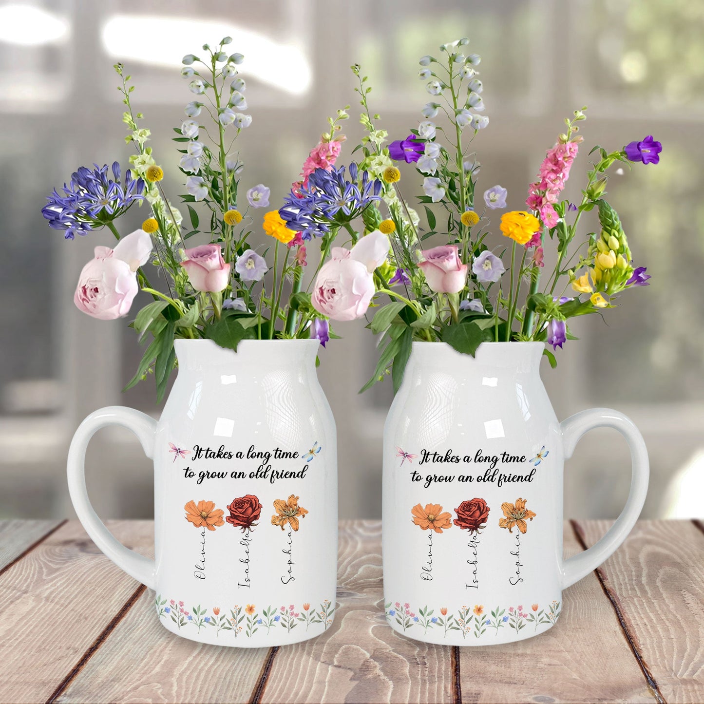 Grow An Old Friend - Personalized Custom Flower Vase