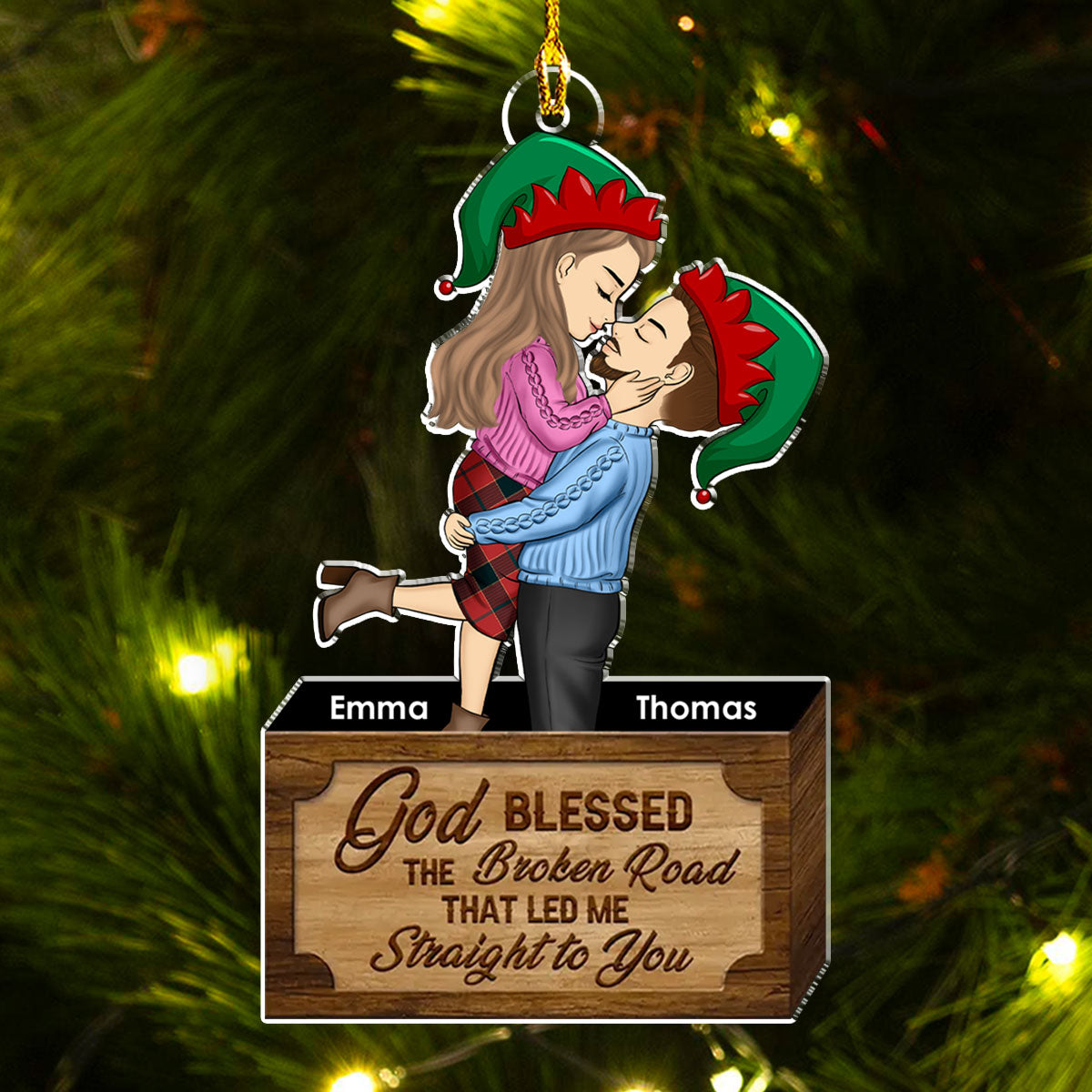 For The Best Partner - Personalized Custom Acrylic Ornament