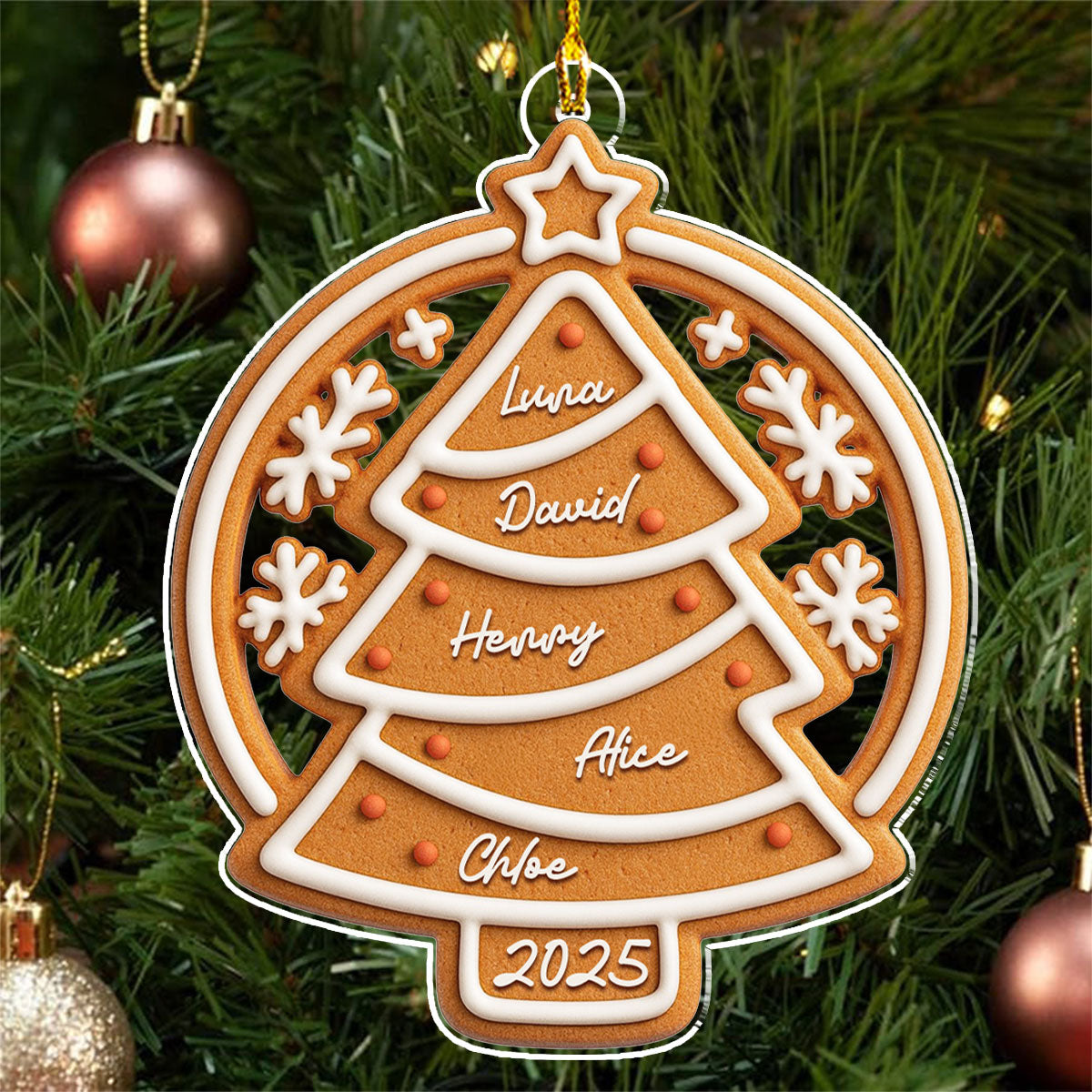 Our Family Cake - Personalized Custom Acrylic Ornament