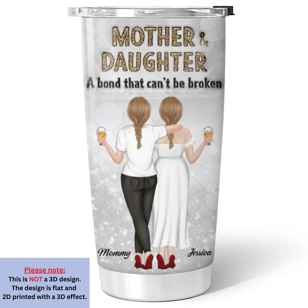 A Bond Can't Be Broken Version 2 - Personalized Custom 3D Inflated Effect Tumbler