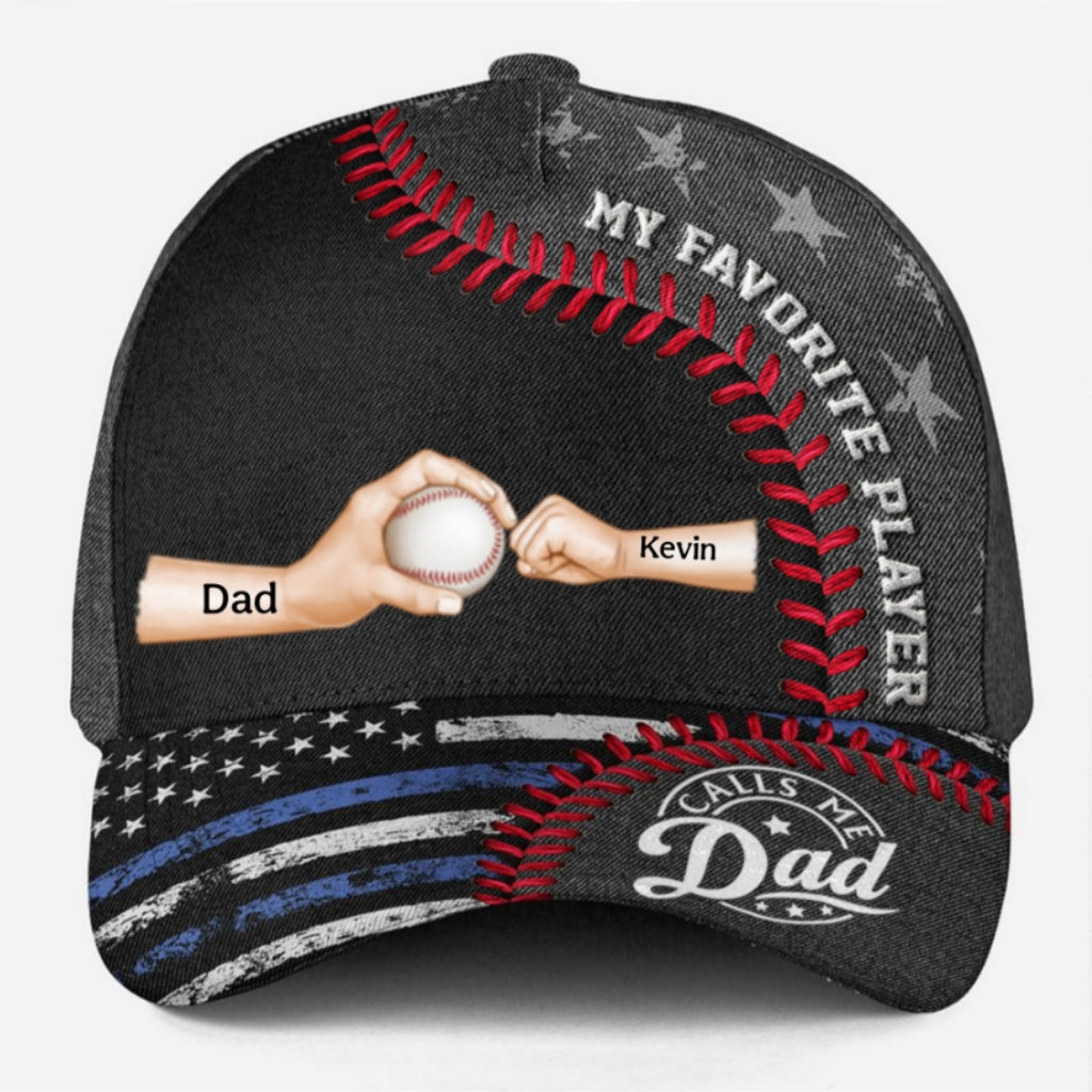 Baseball Love From My Favorite Player - Personalized Custom Classic Cap