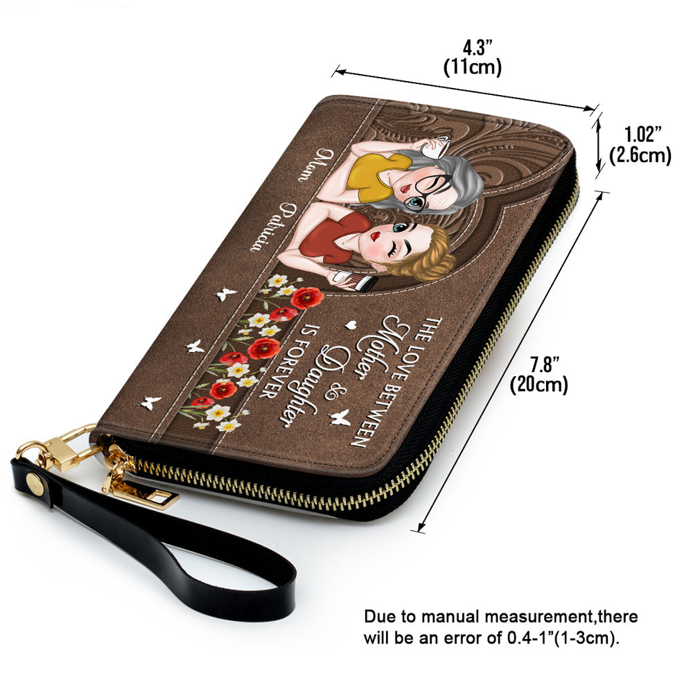 Remember I Love You Mom - Personalized Custom Leather Wallet