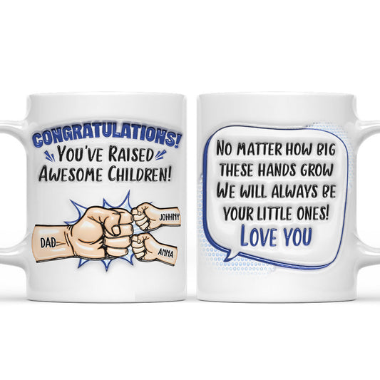 Awesome Dad - Personalized Custom 3D Inflated Effect Mug