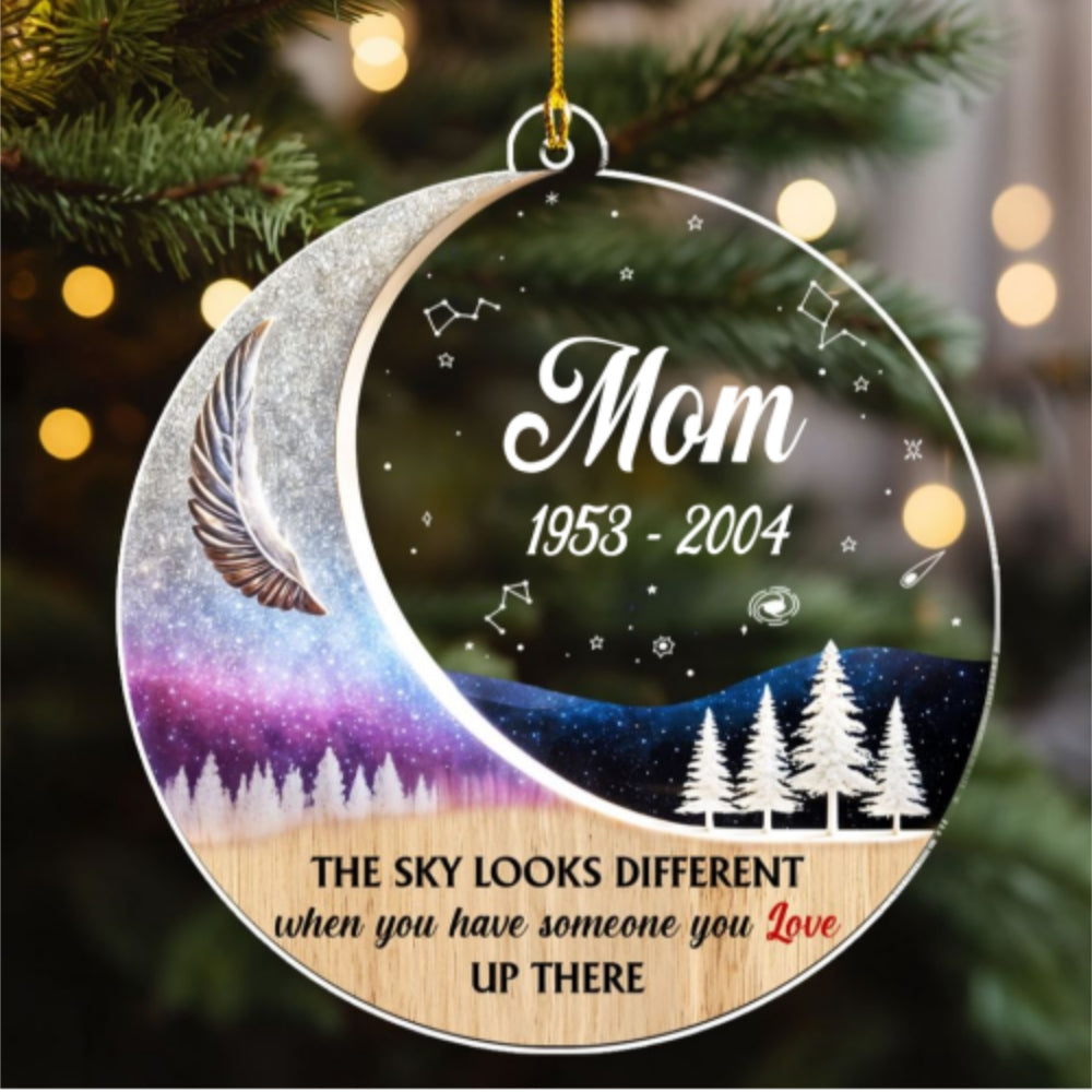 The Sky Looks Different - Personalized Custom Acrylic Ornament