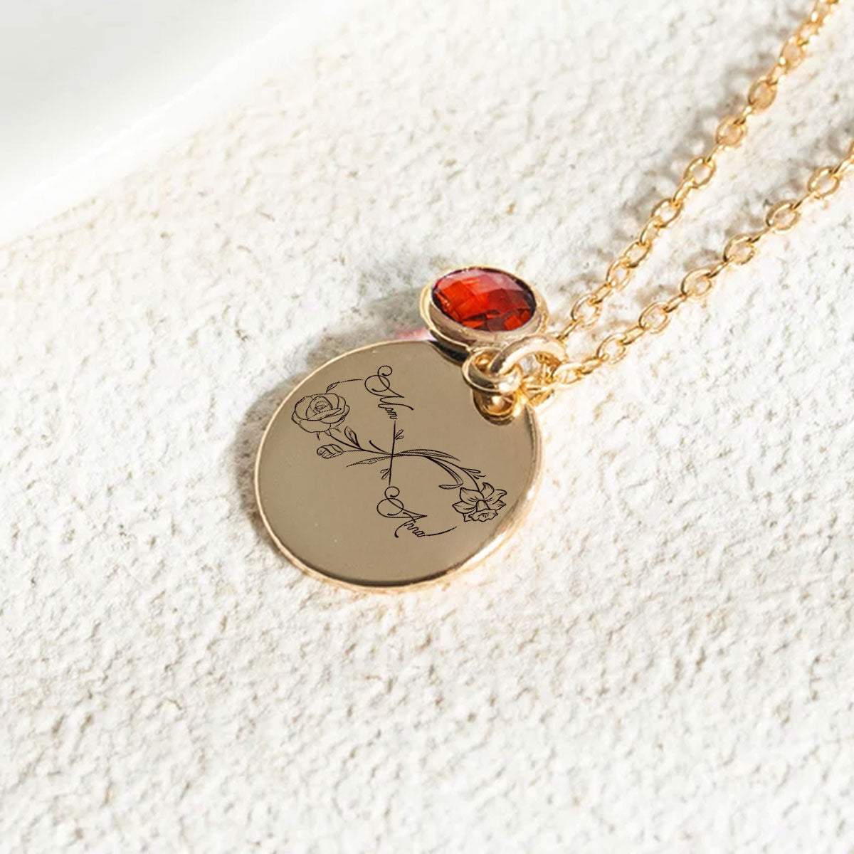 Infinity Love - Personalized Custom Birthstone Necklace