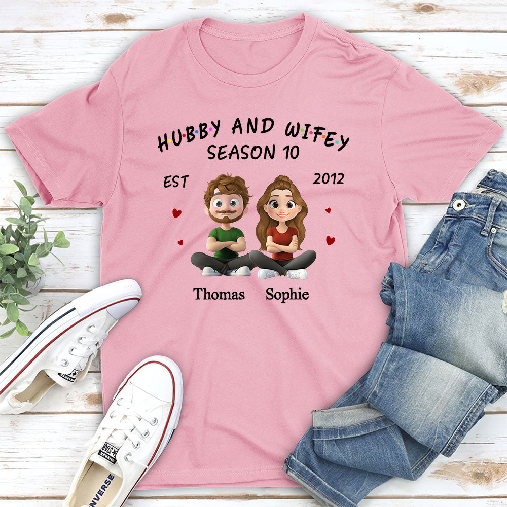 Hubby And Wifey - Personalized Custom Shirt