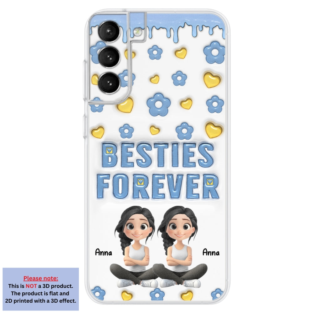 Life Is Better With True Friend Cartoonize - Personalized Custom 3D Inflated Effect Phone Case