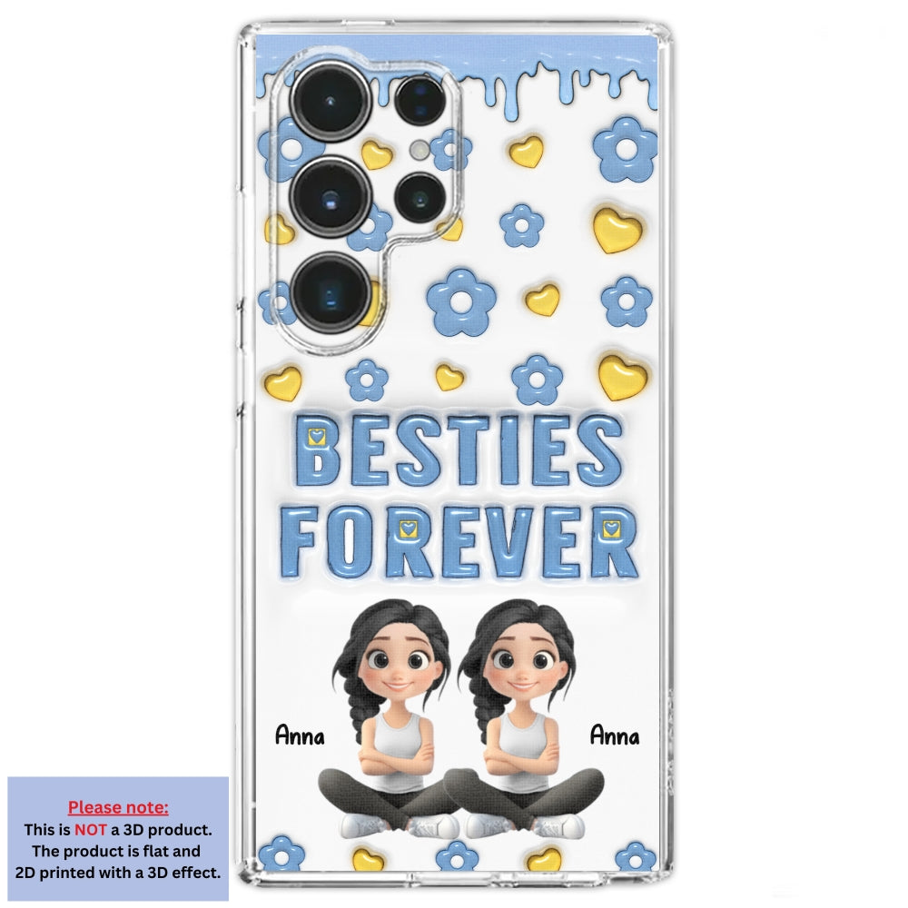 Life Is Better With True Friend Cartoonize - Personalized Custom 3D Inflated Effect Phone Case