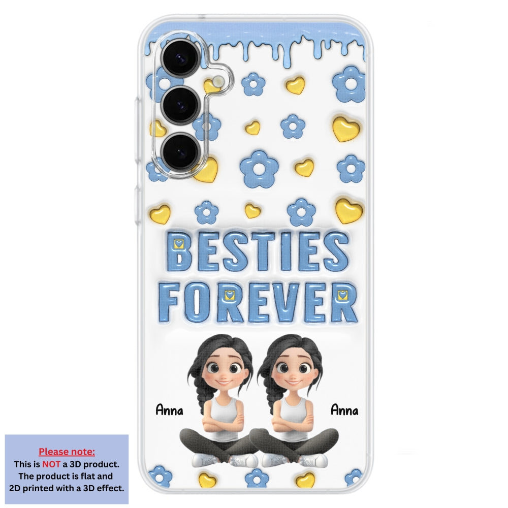 Life Is Better With True Friend Cartoonize - Personalized Custom 3D Inflated Effect Phone Case