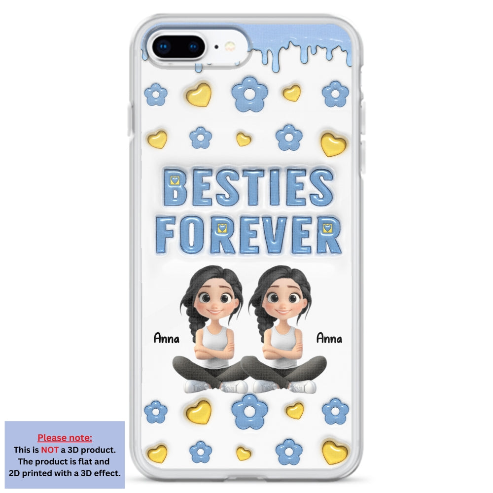Life Is Better With True Friend Cartoonize - Personalized Custom 3D Inflated Effect Phone Case