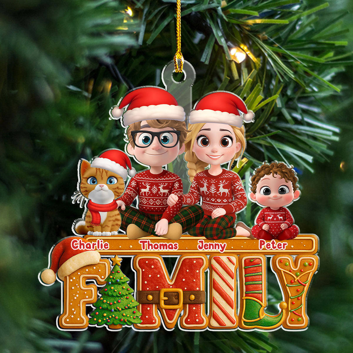 Our Christmas Story - Personalized Custom Acrylic Ornament